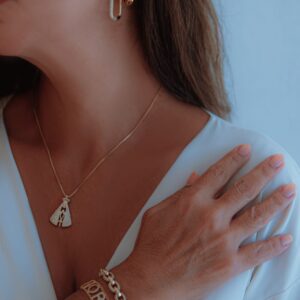 Pulseira Elo Oval Interc. Liso e Cravejado