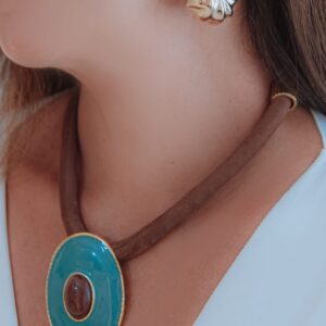 Colar Ping Oval e Boho