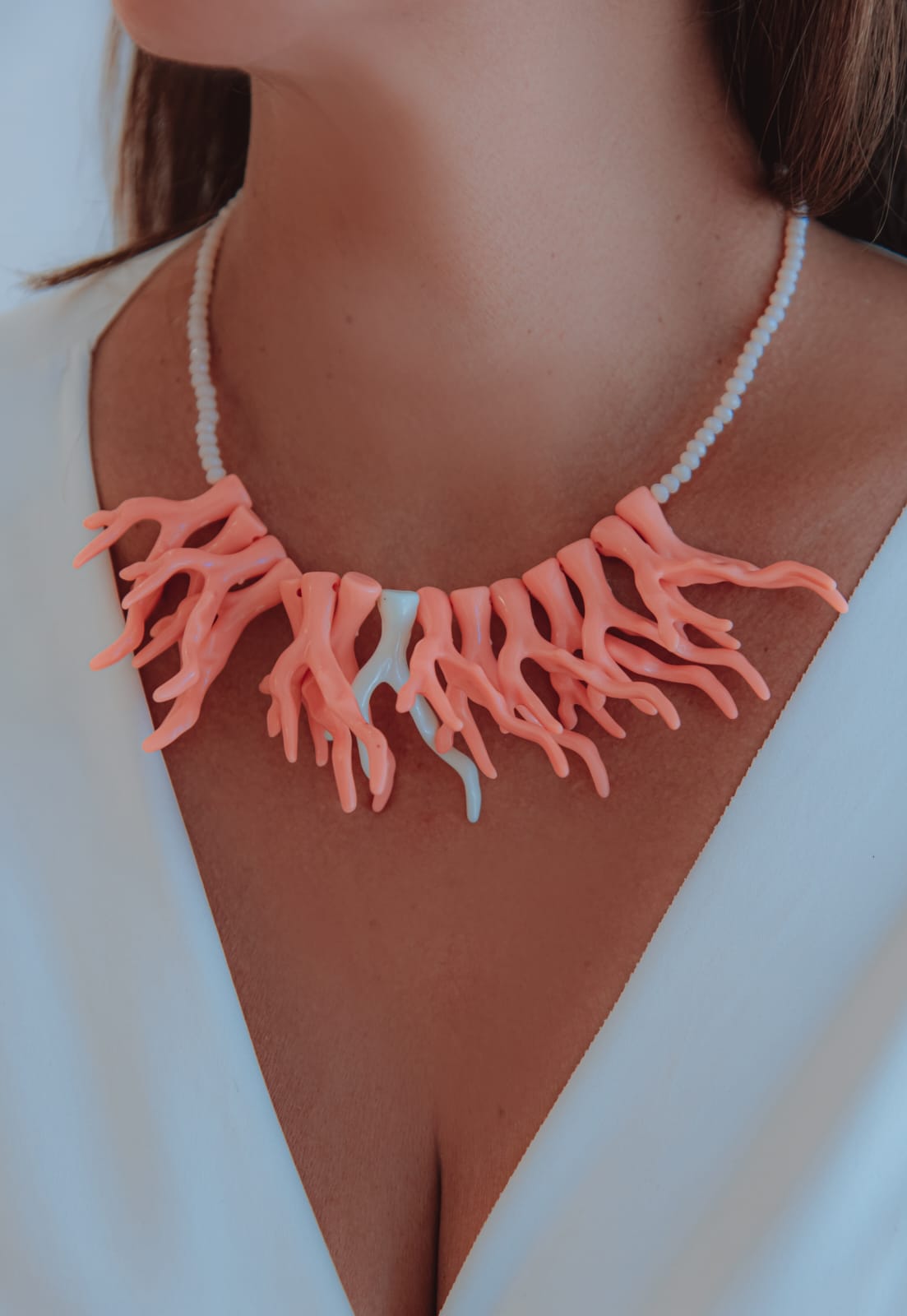 Colar Cristal com Algas